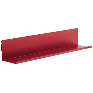 Jan Nowak Wandregal Bücherleiste Bilderleiste aus Metall Joanne 70 cm Rot