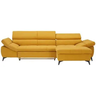 Stylife Ecksofa , Gelb , Textil , Uni , Ottomane rechts, L-Form , 297x171 cm , Bettkasten erhältlich, Stoffauswahl, seitenverkehrt erhältlich, Bettfunktion erhältlich, Hocker erhältlich, Rückenfutter , Wohnzimmer, Sofas & Couches, Wohnlandschaften, Ecksofas