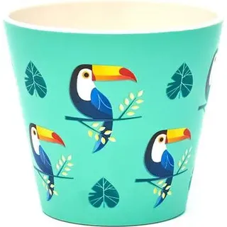 90-ml-Espressobecher – tropisches Tukan-Motiv