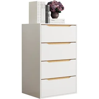 VCM Nachtschrank Malira 65 x 48 x 102 cm Weiß