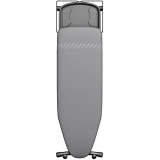 Laurastar Bügelbrett Plusboard, 42cm x 125cm, 100 Baumwolle, Für Dampfbügelstationen geeignet ist, Verstellbar höhe, Integrierten Rollenpaar, 9Kg, Bequeme Lagerung