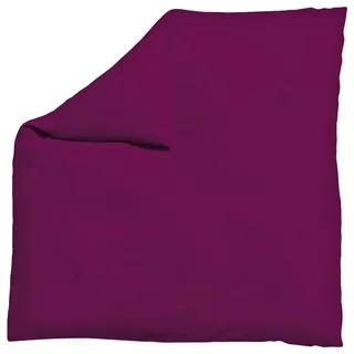 Schlafgut Bettdeckenbezug , Violett , Textil , Uni , 200x200 cm , Textiles Vertrauen - Oeko-Tex®, AZO-frei, Bsci, Oeko-Tex® Standard 100 , pflegeleicht, atmungsaktiv, bügelleicht, schadstoffgeprüft, weiche und anschmiegsame Oberfläche, dicht gewebtes Garn , Heimtextilien, Bettwäsche & Leintücher, Bettwäsche, Satin-Bettwäsche