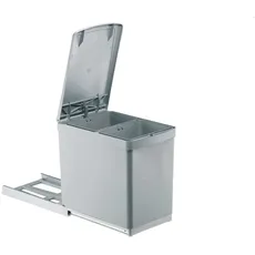 Bild Küchenabfalleimer, 2 x 7,5 Liter, Handauszug mit Automatik-Deckelhebel, Schrankbreite ab 30 cm