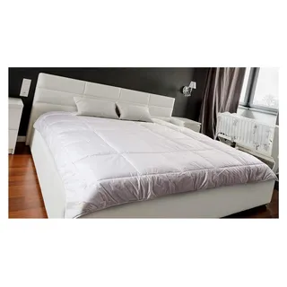 Merino Wolle Bettdecke 135 x 200 cm, Mittelschwer 4 tog, Warm, 100% Merino-Schurwolle, 100% Baumwolle