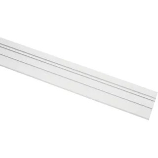 GARDINIA Aluminium-Vorhangschiene 2-läufig Weiß 250 cm