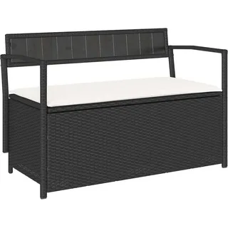 vidaXL Gartenbank 54 x 74 x 54 cm Schwarz