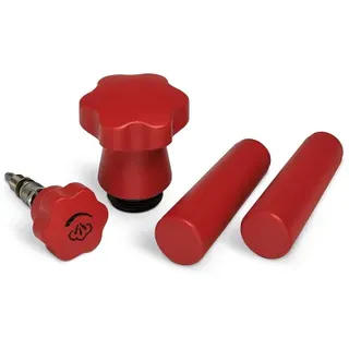 LA PAVONI 4-tlg. Echtholz-Set, Rot (LPAHANLRD01)