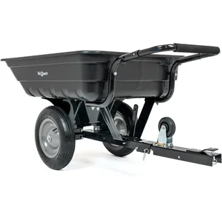 HW-ABS-TRAILER Anhänger für Rasentraktor und Quad 200 L, Transportanhänger bis 200 kg, Gartenanhänger aus ABS