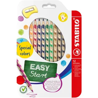 EASYcolors Buntstift Linkshänder 12 St. inkl. Spitzer