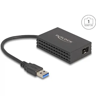 DeLock USB Typ-A Adapter zu 1 x SFP Gigabit LAN