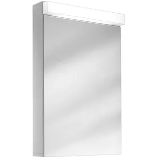 Schneider LOW Line LED-Spiegelschrank, eine Tür 50cm, wechselbarer Anschlag, 495x120x756, Beleuchtung oben, 4000K, 151.250.02.02, Ausführung: EU-Norm/Korpus weiß/4000K