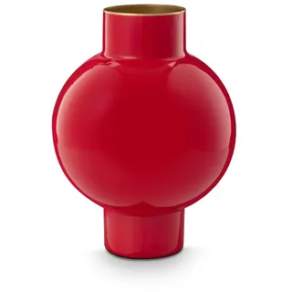 Pip Studio Metall Vase Klein Rot 24cm