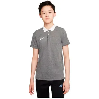 Nike Dri Fit Park Kurzarm-poloshirt - Charcoal Heathr / Htr / White / White - 8 Jahre