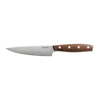 Fiskars Norr Gemüsemesser, 12 cm, Rostfreies Küchenmesser aus hochwertigem Stahl, 1 Messer