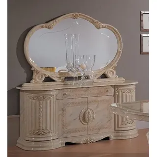 Kommoden Sideboards Wohnzimmer Anrichte Spiegel Italienische Möbel 2tlg. Set Neu - Beige