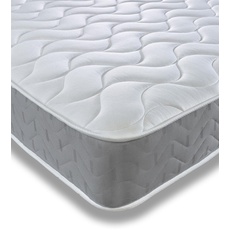 Starlight Beds Foam Kurze Matratze, Memory-Schaum Polyester Baumwollmischung Schaumstoff Star-Cool Hyper atmungsaktive Schlaffläche Baumwollmischgewebe, grau, Shorty