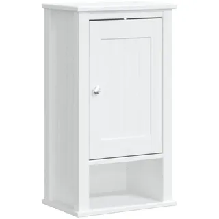 Bad-Wandschrank BERG Weiß 40x27x71,5 cm Massivholz Kiefer - Weiß