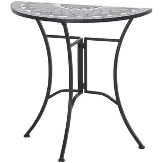 Siena Garden Gartentisch 70 x 35 x 71 cm schwarz/grau