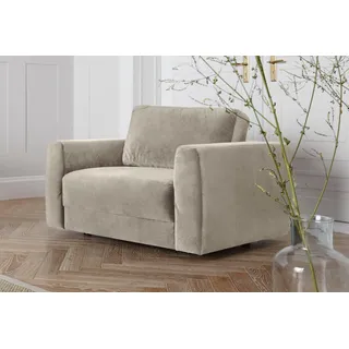 OTTO home Sessel "Hobro Loungesessel" in 3 Bezugsqualitäten in vielen Farben, beige