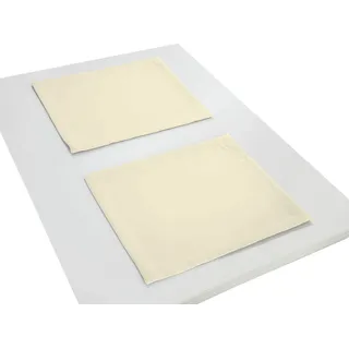 Platzset WIRTH "Umea" Gr. 1, beige (hellbeige), B:40cm L:35cm, Obermaterial: 100% Polyester, Platzsets, Platzset