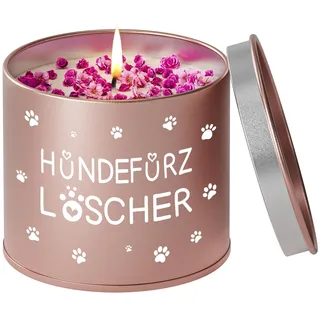 PRSTENLY Geschenke für Frauen, 9OZ Duftkerze Mit Spruch - Hundefurz Löscher, Lustiges Geschenk für Frau Freundin Hundebesitzer Hundemama zum Geburtstag Weihnachten, Geburtstagsgeschenk für Frauen
