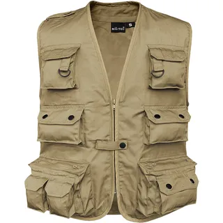 Mil-Tec Jagd- und Anglerweste khaki XL
