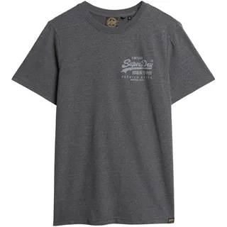Superdry Classic Vintage Logo Heritage Kurzarm-T-Shirt Granite Grey Marl M