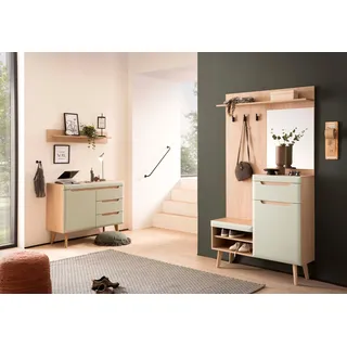 Home Affaire »Torge, Garderobe mit Stauraum, Garderobenschrank im Scandic Design«, (Set, 3 St.), enthält Sideboard, Garderobe mit Spiegel und Wandboard, in zwei Farben