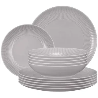 SELTMANN WEIDEN Amina Tafelservice 12-tlg. silbergrau