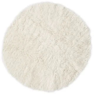 THEKO »FLOKOS 1250« rund 40 mm Höhe original griechischer Flokati, Hochflor, Uni-Farben, reine Wolle, beige