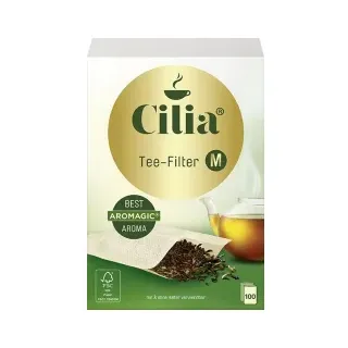 cilia gmbh Cilia® Teefilter M, zur Verwendung mit und ohne Halter, 1 Karton à 8 Packungen à 100 Stück