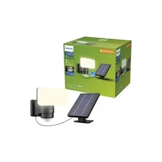 Philips LED Tylus 929004632401 Solar-Außenwandleuchte mit Bewegungsmelder LED 6 W Schwarz