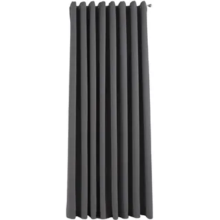 Gardinenbox Vorhang Blickdicht »Newyork« Dunkelgrau HxB 245x295 cm 1er-Pack Thermo-Gardine Verdunkelungsvorhang Blackout Ösen schalldämmend ÖKOTEX UV-Schutz Raffhalter, 201920600