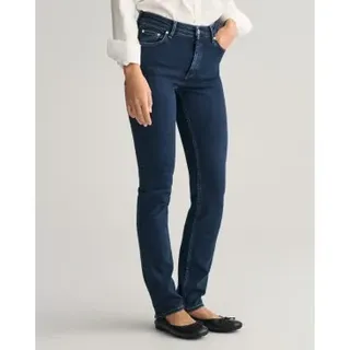 Gant für Damen. 4100197 Slim Fit Super Narrow Jeans blau (32/32), Lässig, Baumwolle, Denim