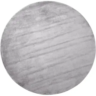 Beliani Kurzflor-Teppich Gesi II 140/140 cm , Grau , Naturmaterialen , Rund , 140x140 cm , Teppiche und Böden, Teppiche, Orientteppiche