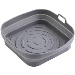 adlereurope Adler AD 6735 Silikonform für Heißluftfritteusen | 20 x 7 cm, Anrihaft | lebensmittelecht | Grau