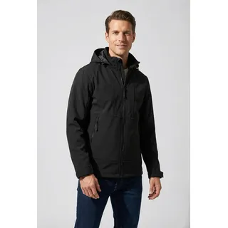 Softshelljacke ICEPEAK "ICEPEAK ASHEBORO", Herren, Gr. 54, basic schwarz, Obermaterial: 95% Polyester, 5% Elasthan, Jacken Softshelljacke, wasserabweisend, winddicht, atmungsaktiv, Wassersäule 8000