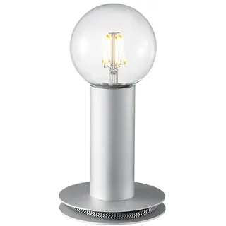Paul haus Tischleuchte Turn Me Silber max. 60W E27 ohne Leuchtmittel + Schalter - Silber