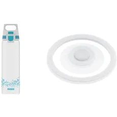 SIGG Total Clear ONE MyPlanetTM Aqua Trinkflasche (0.75 L) & WMB ONE Top Verschluss (One Size), Ersatzteil Trinkflasche, einhändig bedienbarer & auslaufsicherer Verschluss
