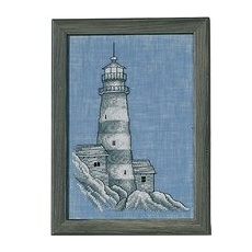 Stickbild "Leuchtturm", 15 x 22 cm