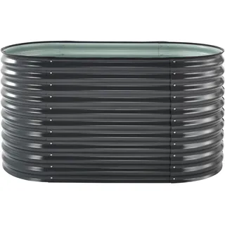 Floraworld Hochbeet Welle 160 x 80 x 82 cm Anthrazit