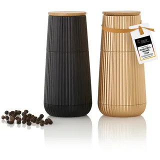 AdHoc Scape Pfeffermühle 12,3 cm Schwarz/Gold befüllt