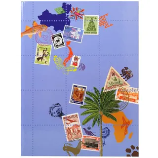 Exacompta Briefmarkenalbum Globe-Trotter 16 Seiten Schwarz 22,5 x 30,5 cm