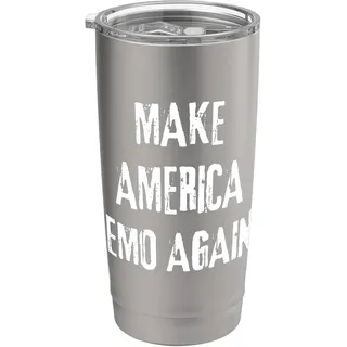 Make America Emo Again Rock Punk Introvertiert Introvertiert Doppelwandiger Edelstahl-Thermobecher