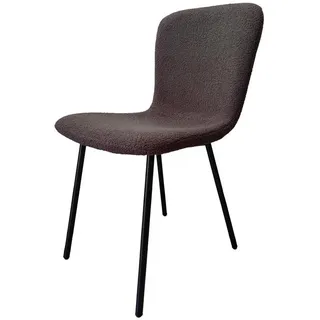 SalesFever Stuhl, Bouclé Optik 4er Set (Set) 4 Stk.Ergonomisches 4er-Set für optimalen Sitzkomfort, grau