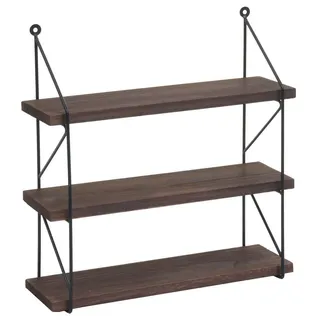 MCW Wandregal 40 x 40 x 13 cm Dunkelbraun