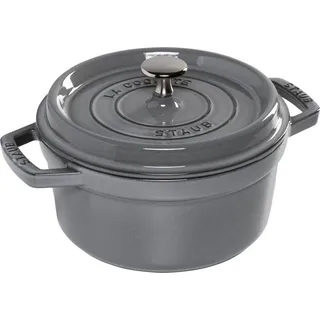 Staub Cocotte 20 cm rund graphitgrau