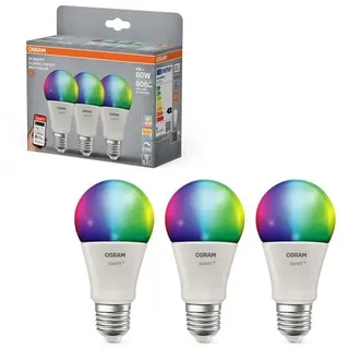 Osram SMART + frosted standard 9W/RGBW (60W) frosted E27 3-pack