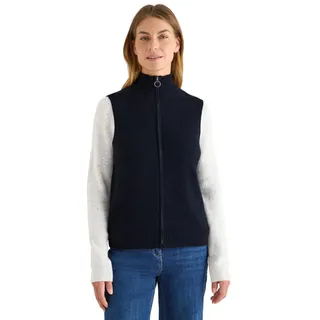 Cecil Weste mit Rippstruktur urban Dark Blue S