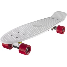 Ridge PB-27-White-Red Skateboard, White/Red, 69 cm